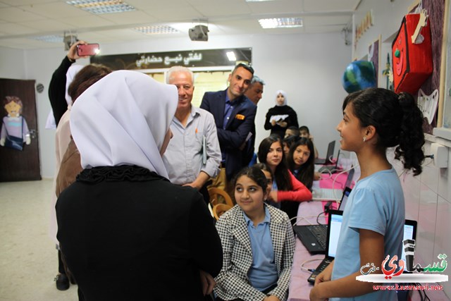 كفرقاسم : مديرة اللواء عماليا حايموڤيتش في مدرسة الزهراء الابتدائية في يوم حافل بالفعاليات